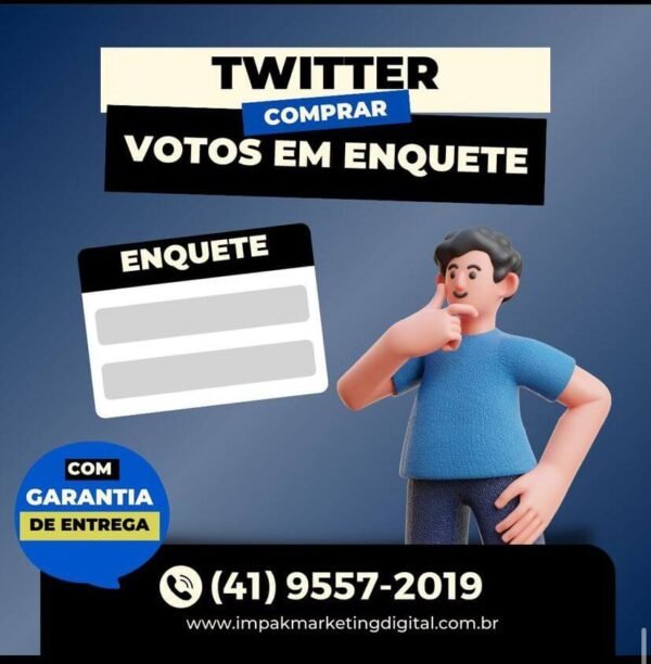 Comprar Votos em Enquete no Twitter